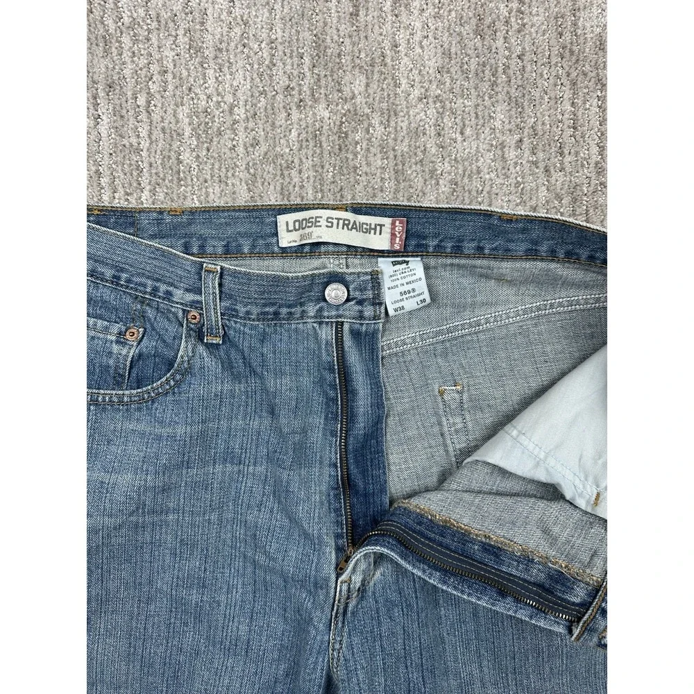 Vtg Levis 569 Jeans Mens 38x30 (fits 38x27) Blue Loose Fit Relaxed Denim Baggy